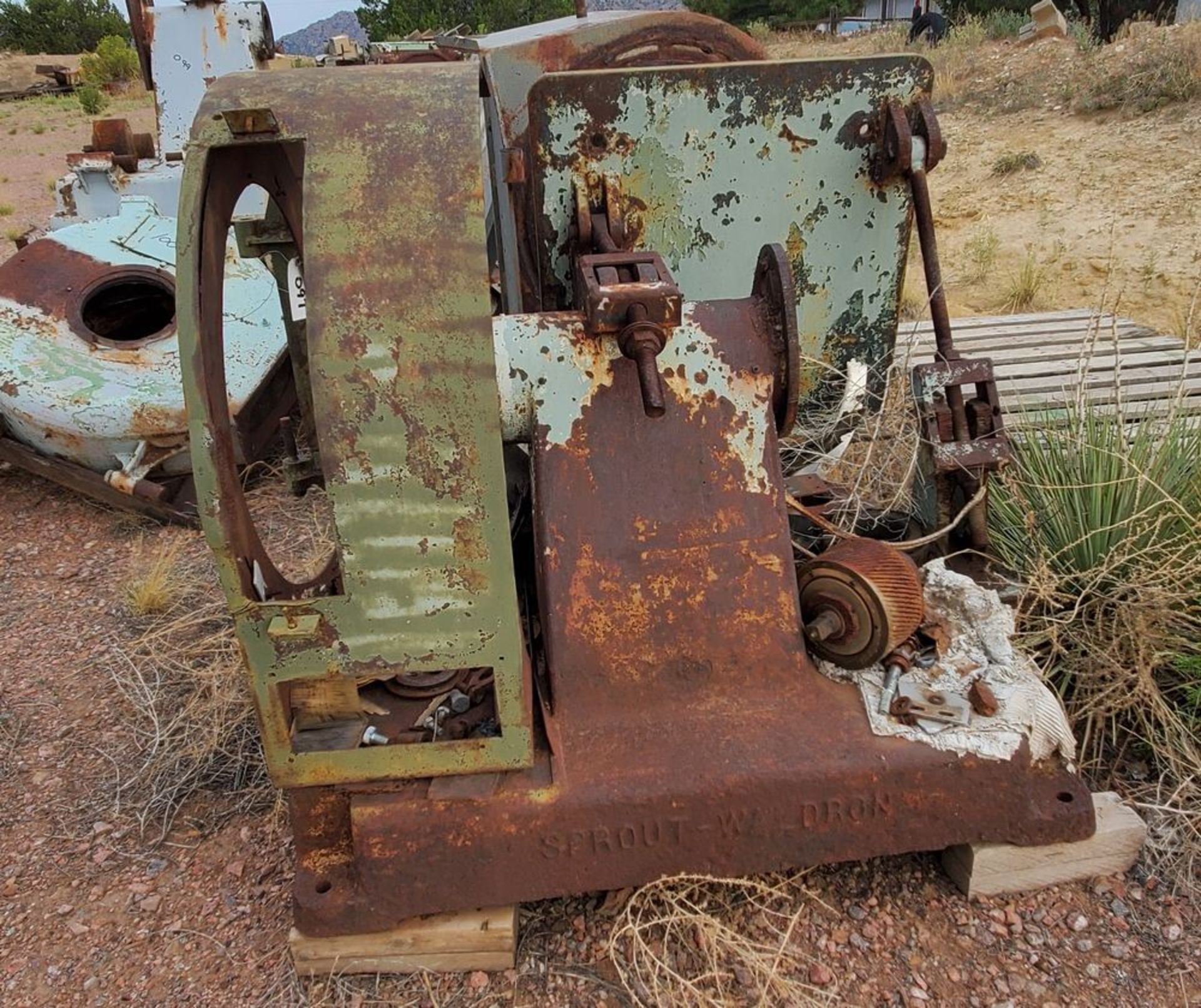 Located in Canon City CO: Sprout 501 base with pulley shroud, and motor plate , Loading Fee of $50