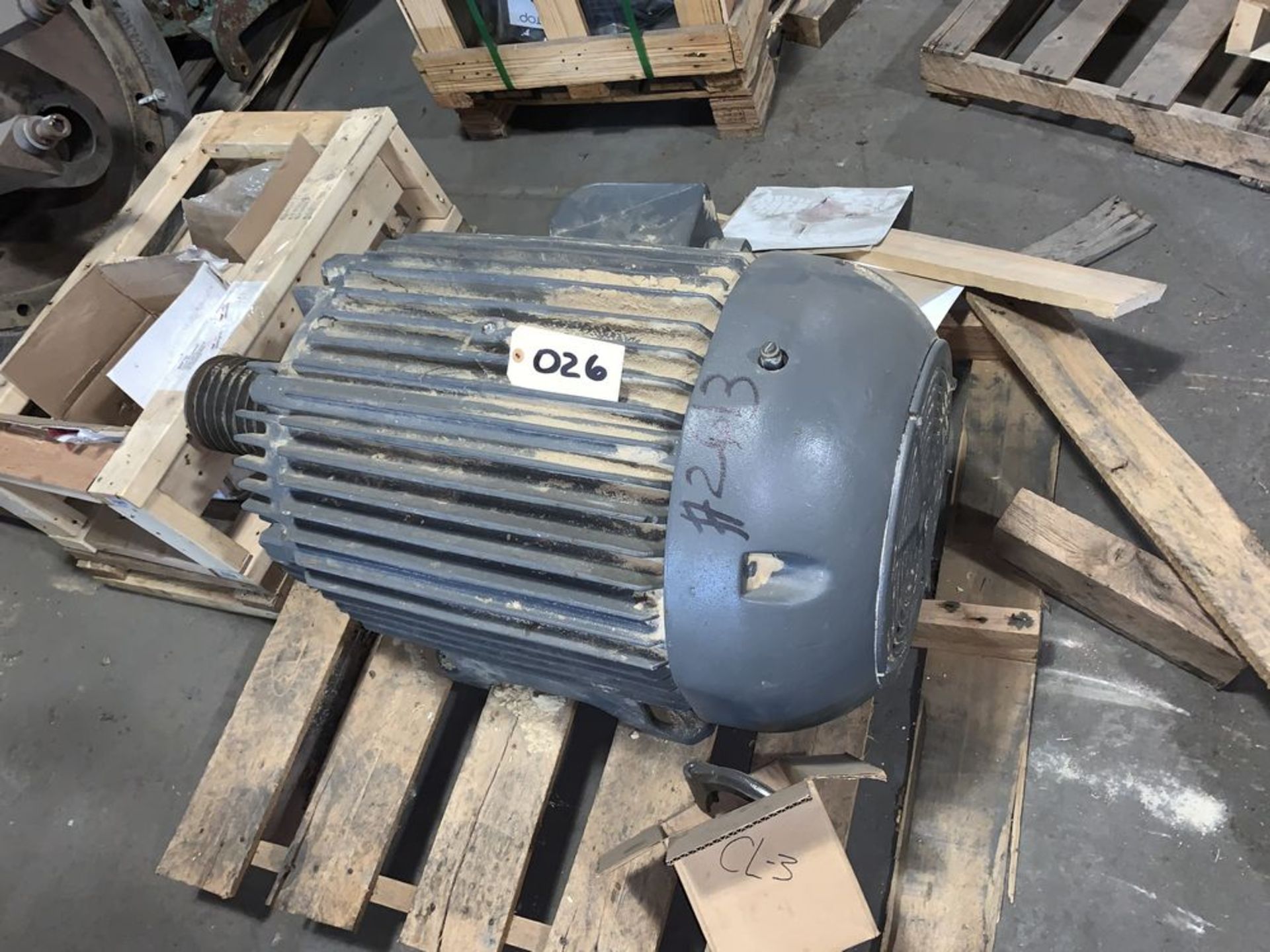 Located in Canon City CO: 50hp Allis TEFC motor 1170 RPM 405U Frame 220/440V , Loading Fee of $100