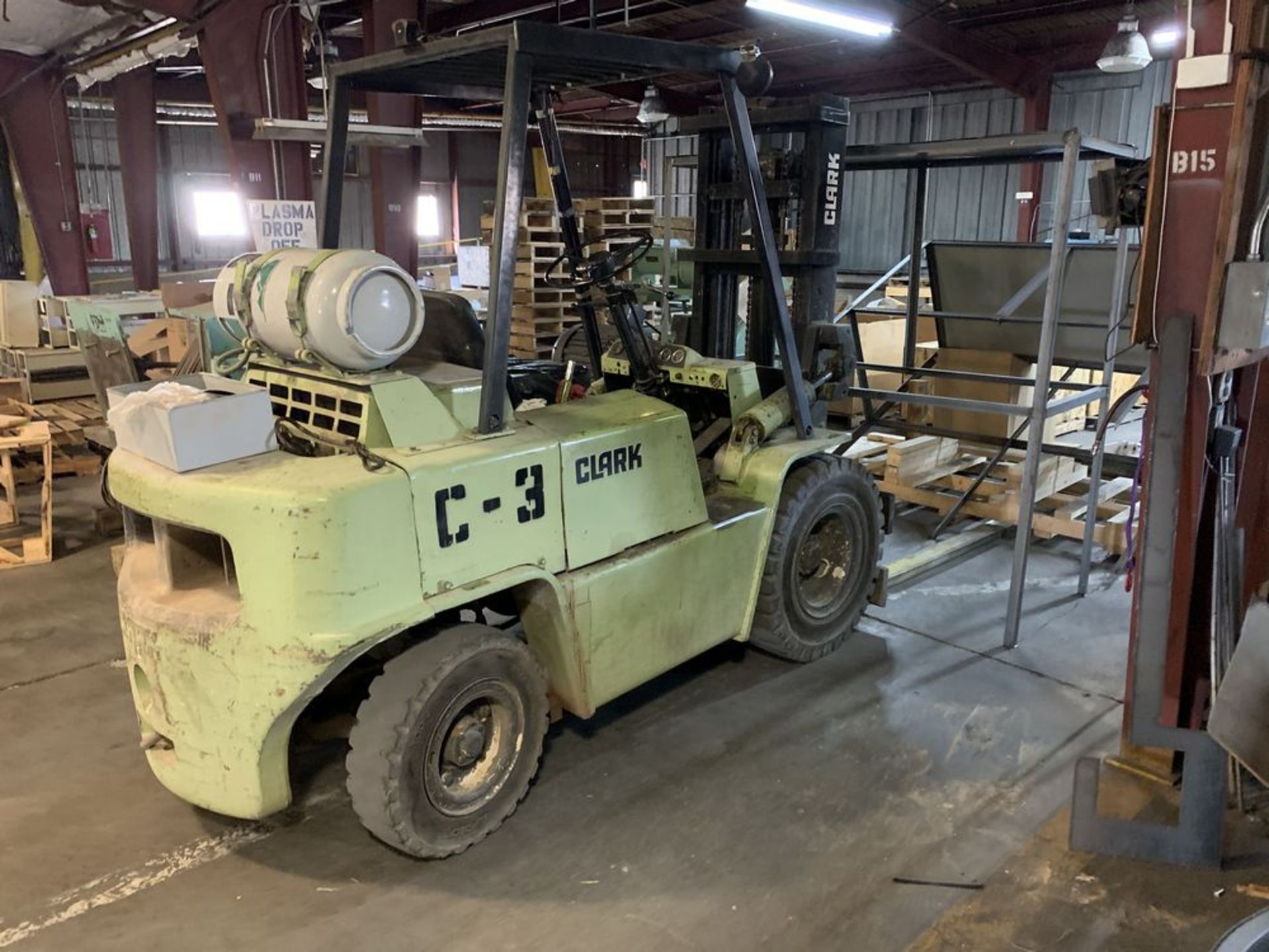 Located in Canon City CO: Clark Forklift, Model C500 YS80, 8000lbs, lp, approx 8' forks, currently