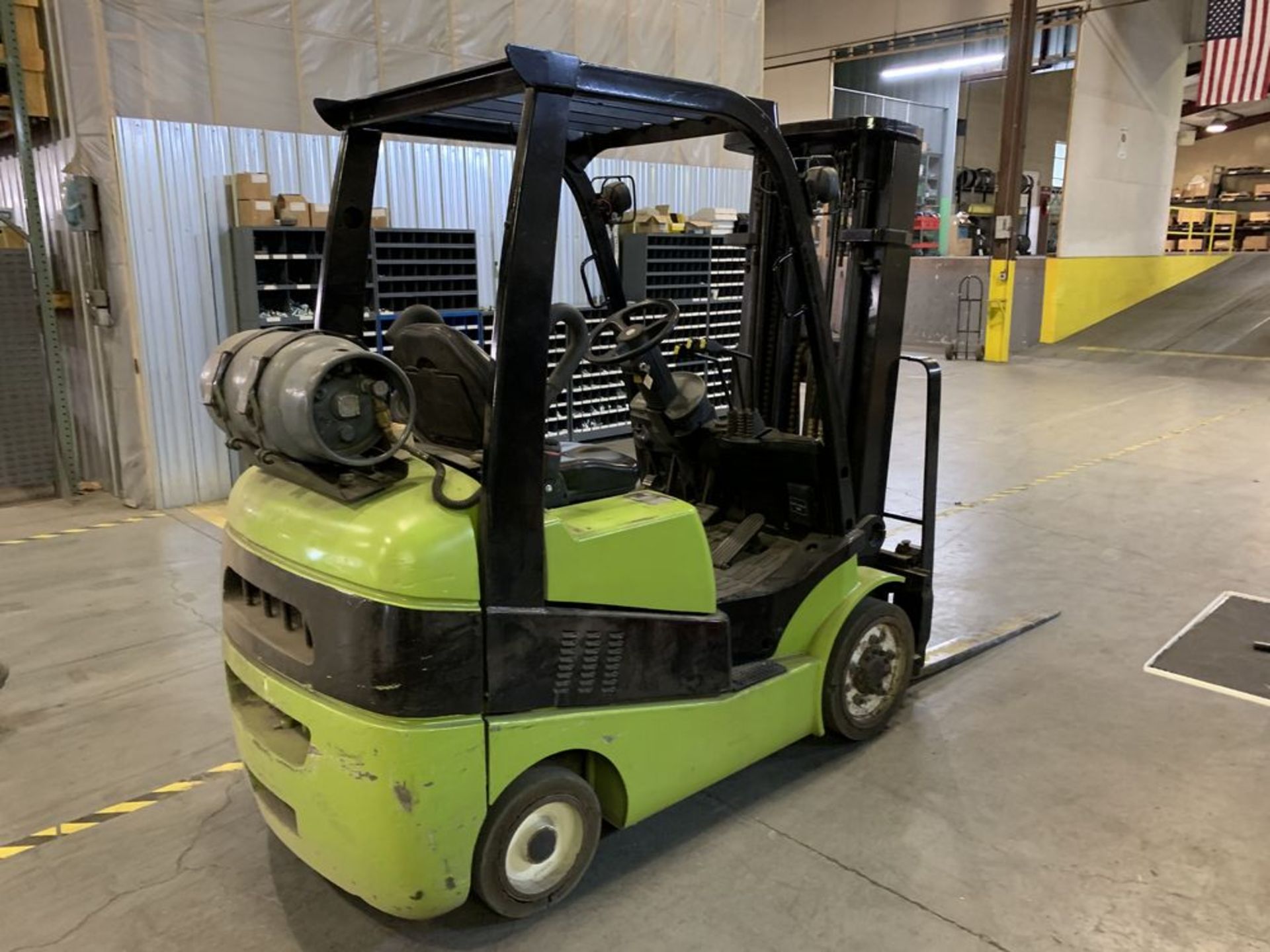 Located in Canon City CO: Clark forklift, C25CL approx 5000lbs, LP, tilt, side shift, solid tires,