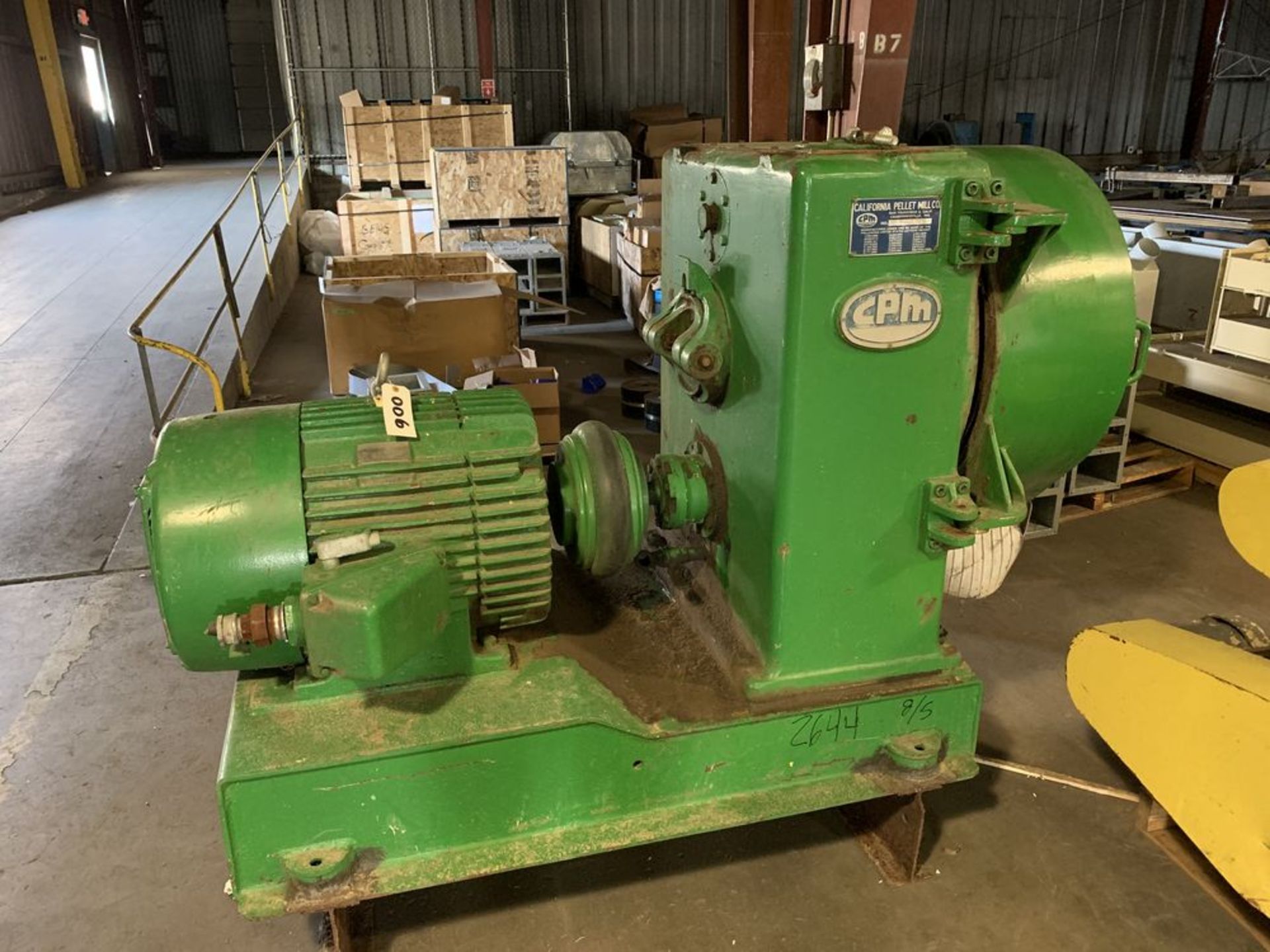 Located in Canon City CO: CPM 16" pellet mill with 100hp motor with die, rolls, feed cone, die