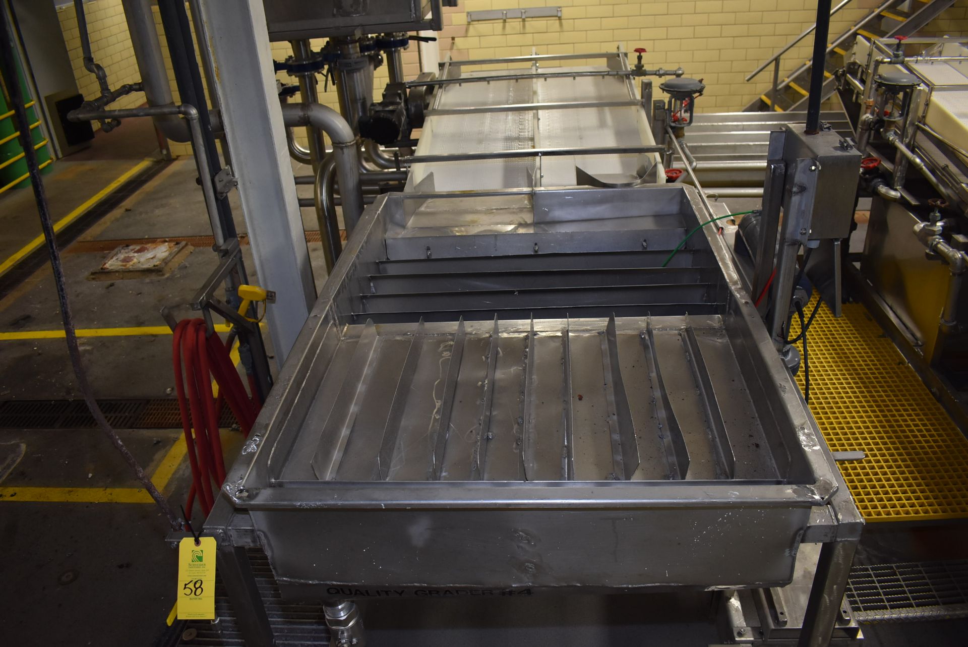 (Located in Mendota, IL) SS Grader Consisting of 6' x 4' Motorized Belt Conveyor, SS Sizer, ID #4 - Image 4 of 4