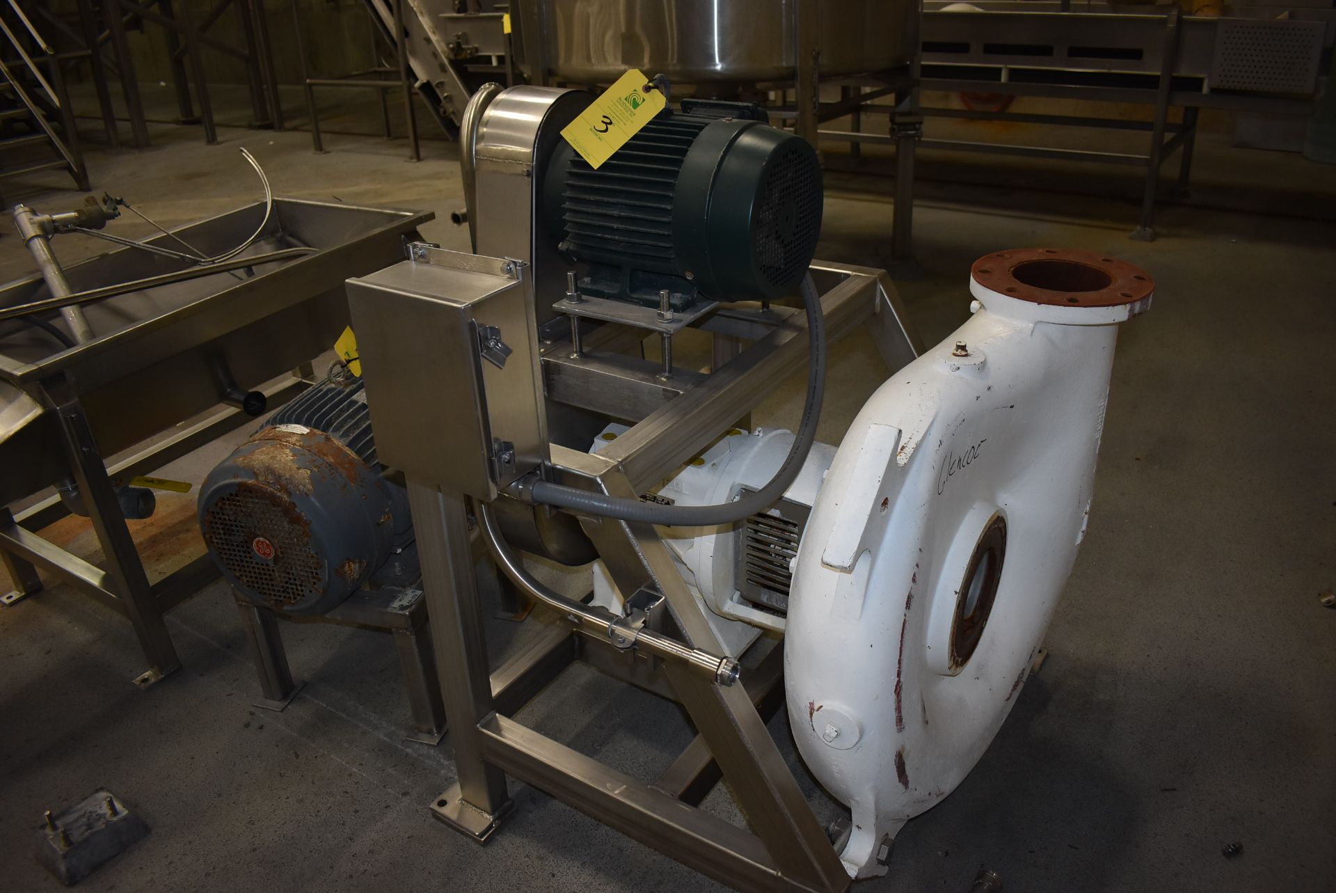 (Located in Mendota, IL) Cornell Model #6NHPP-F16K Pump w/10 HP Motor, Includes SS Vortex Water