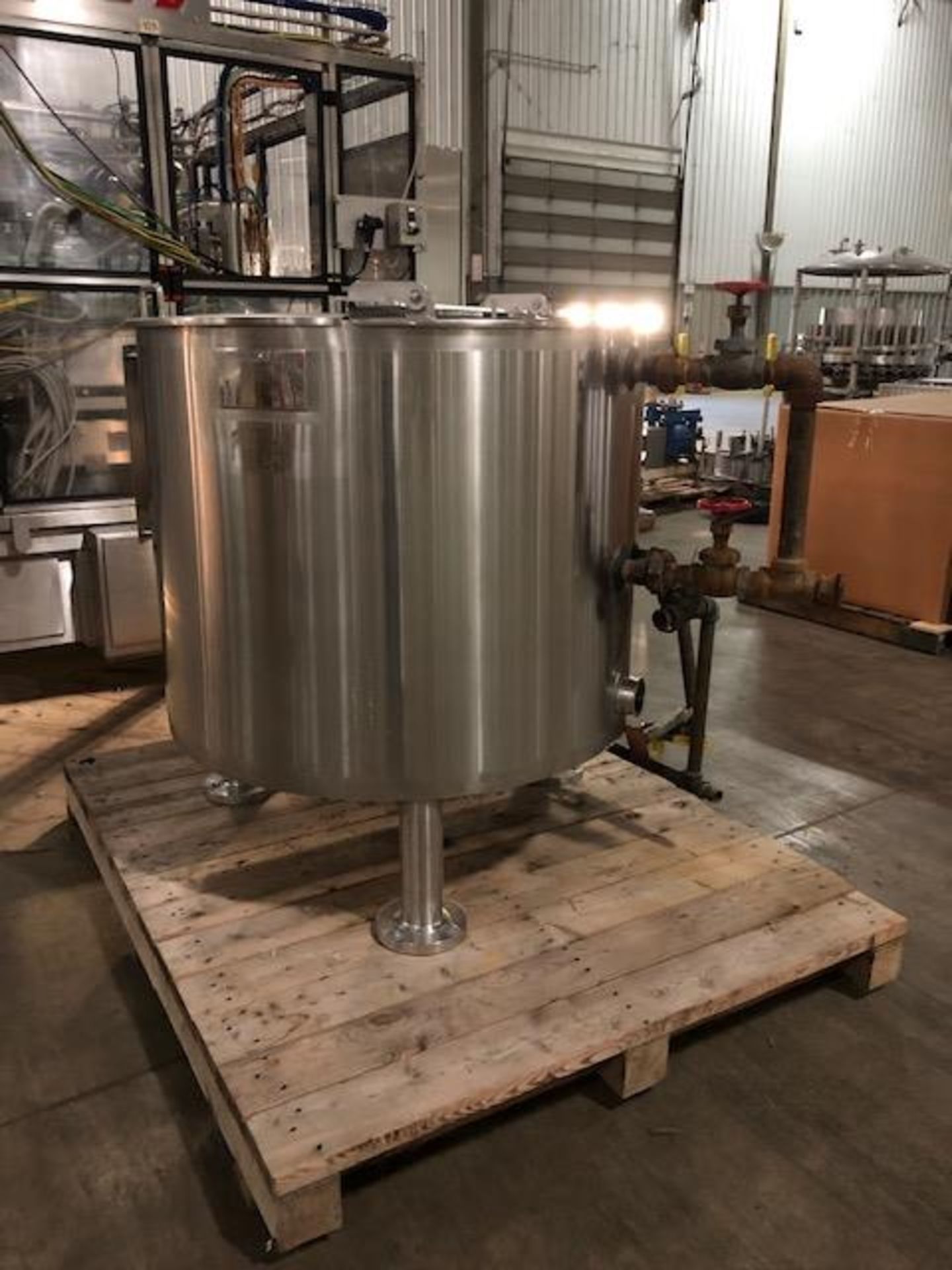 (Located in Mendota, IL) Lee Industries 150 Gallon Steam Jacketed Tank