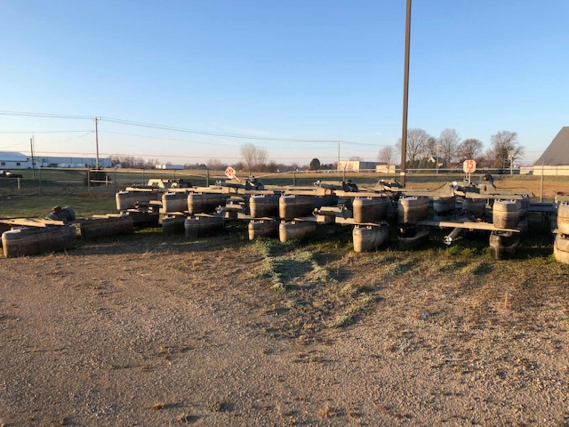 (Located in Mendota, IL) Lot of 14 Aeration Industries Air O2 Aerators Model 510-372 on Polyethylen