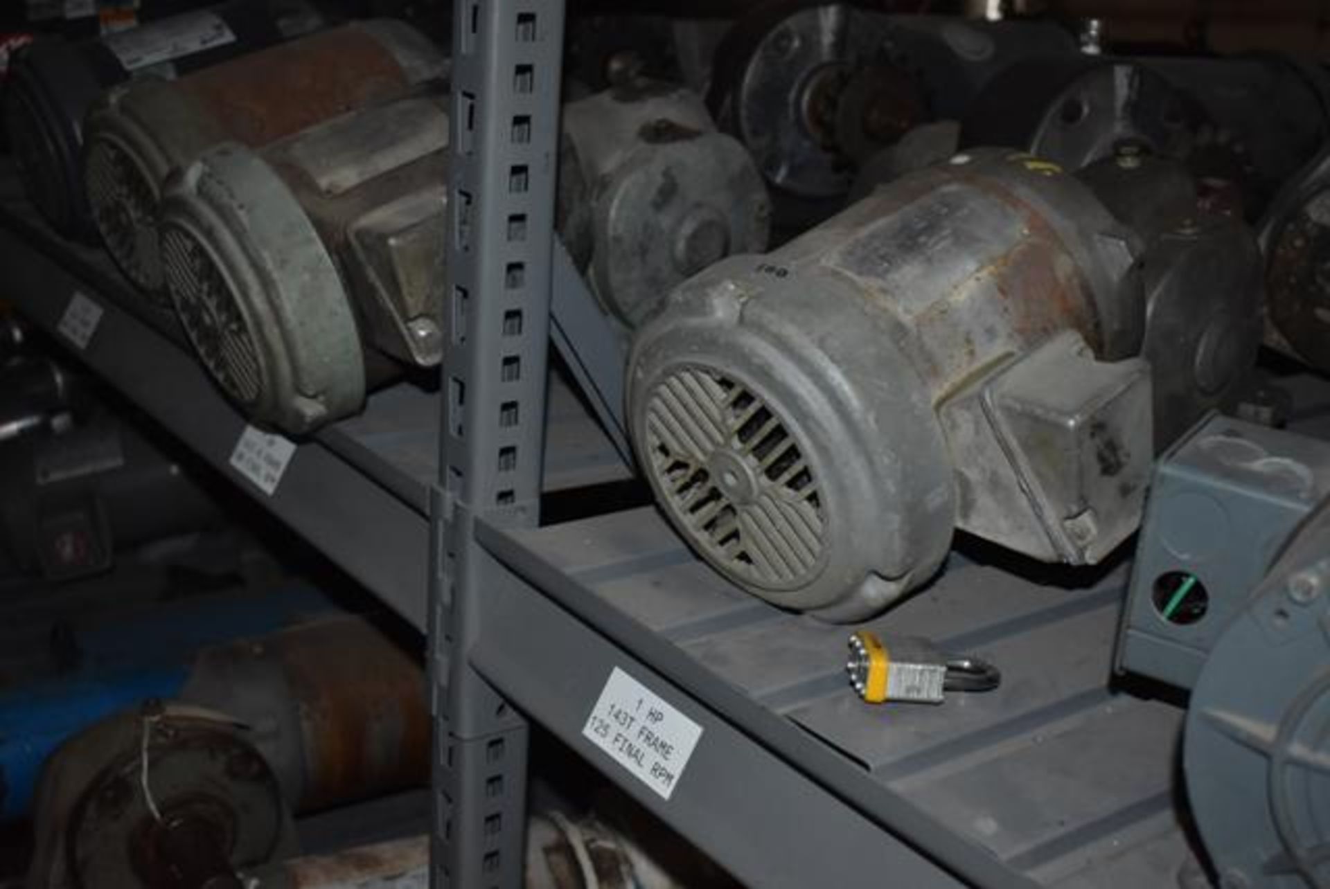 (Located in Sleepy Eye, MN) Shelf Unit Contents Containing Motors, 1 HP Motors, Fractional - Image 2 of 2