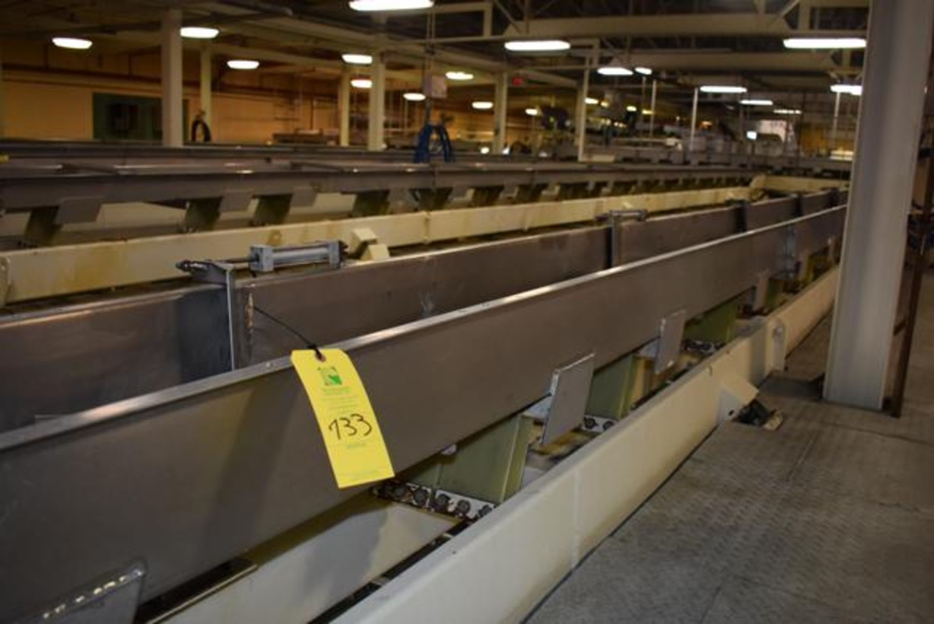 (Located in Sleepy Eye, MN) Commercial Vibratory Oscillating Shaker Conveyor, Approx. 72' Length x