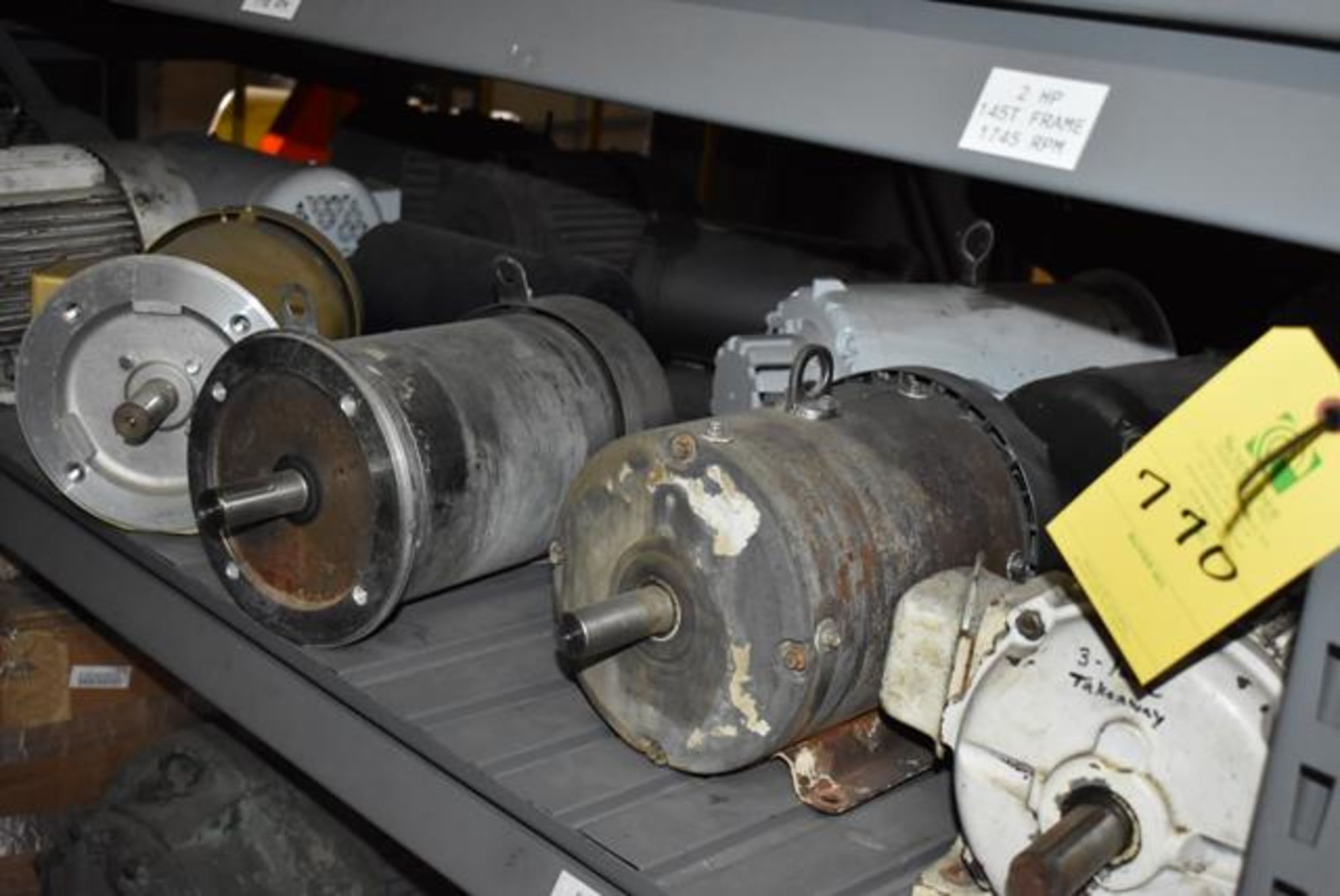 (Located in Sleepy Eye, MN) Shelf Contents - Motors, 3 HP