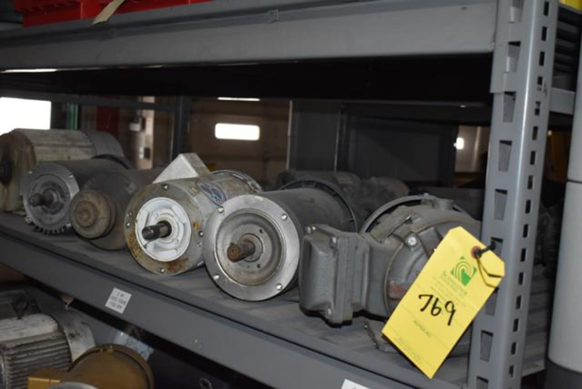 (Located in Sleepy Eye, MN) Shelf Contents - Motors, 2 HP