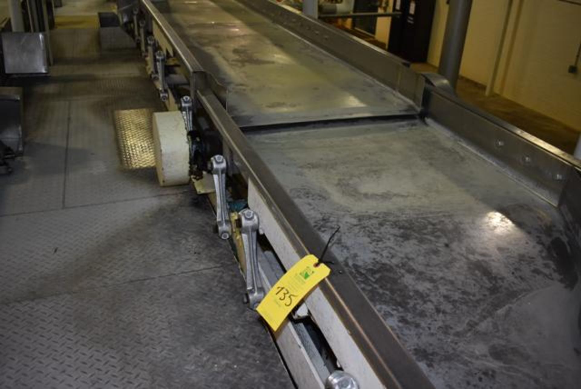 (Located in Sleepy Eye, MN) Commercial Vibratory Oscillating Shaker Conveyor, Approx. 36' Length x