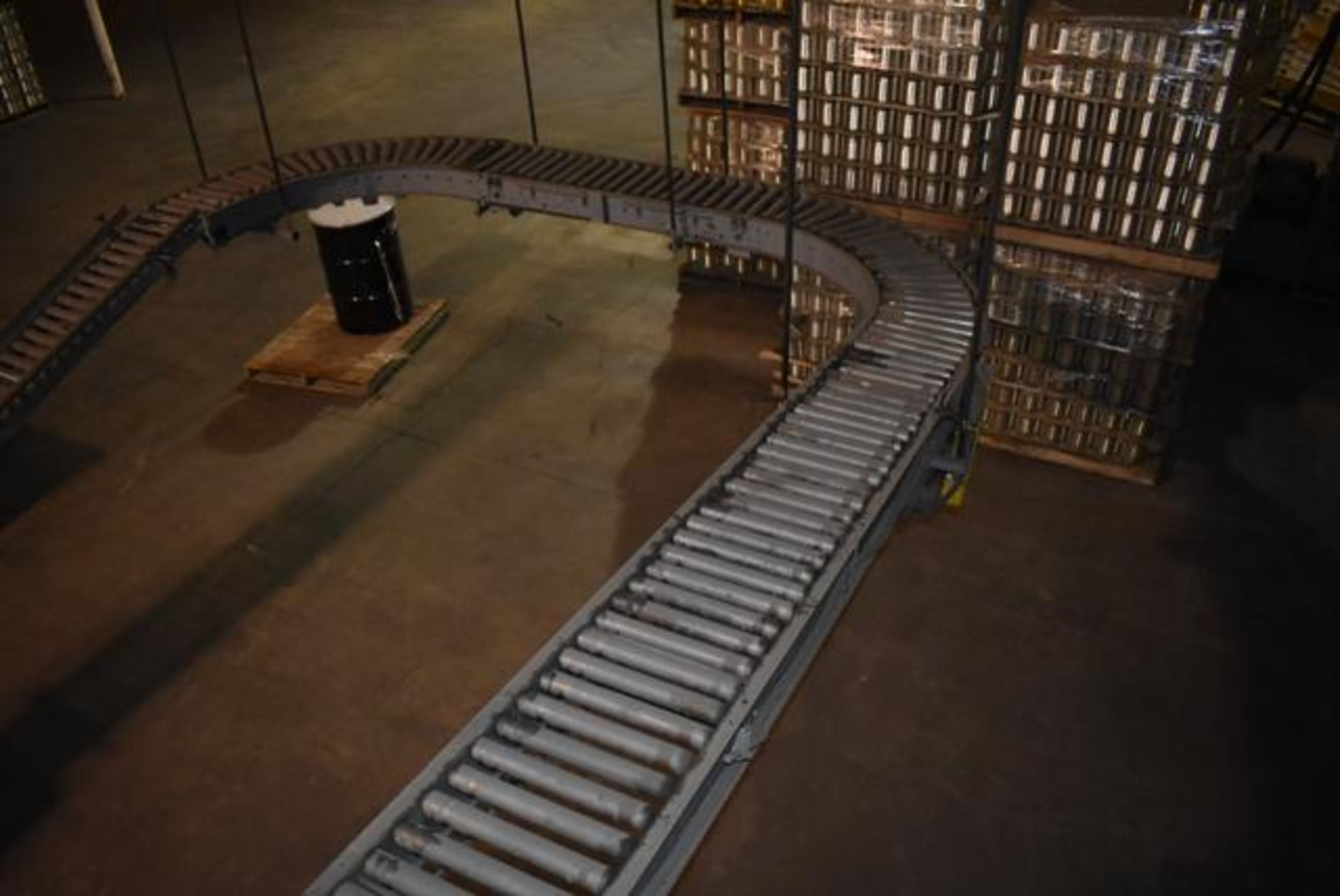 Hytrol Motorized Roller Conveyor Corner, 20' Length x 12" Wide Rollers - Image 2 of 2