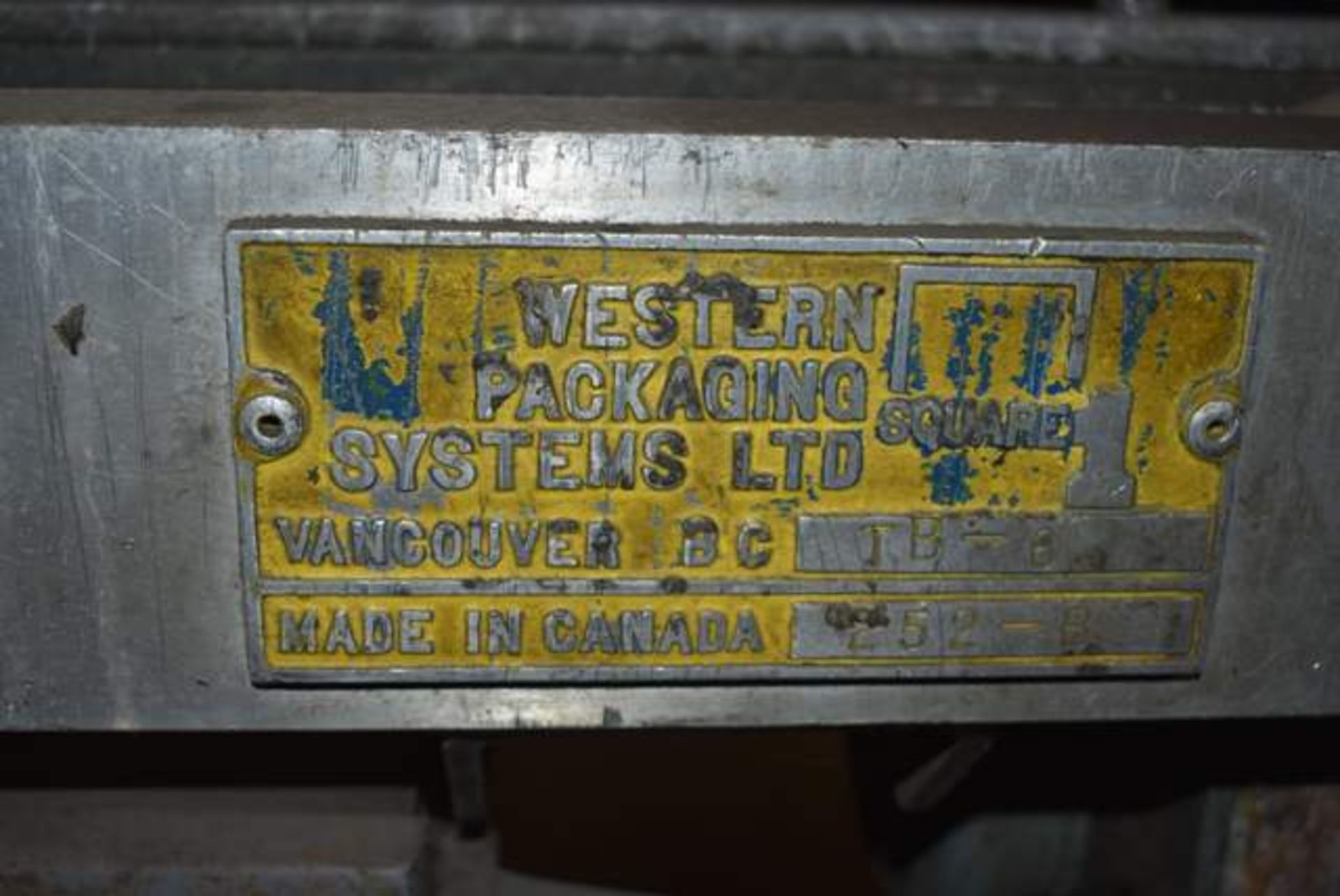West Packing Systems Model #TB-6 Packaging Machine, SN 252B - Image 2 of 4