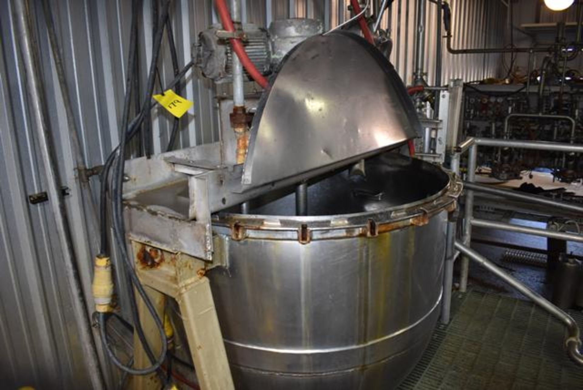 Lee Ind. SS Kettle, Rated 300 Gal., 48" x 48", Includes Mixer, Motor & Pump