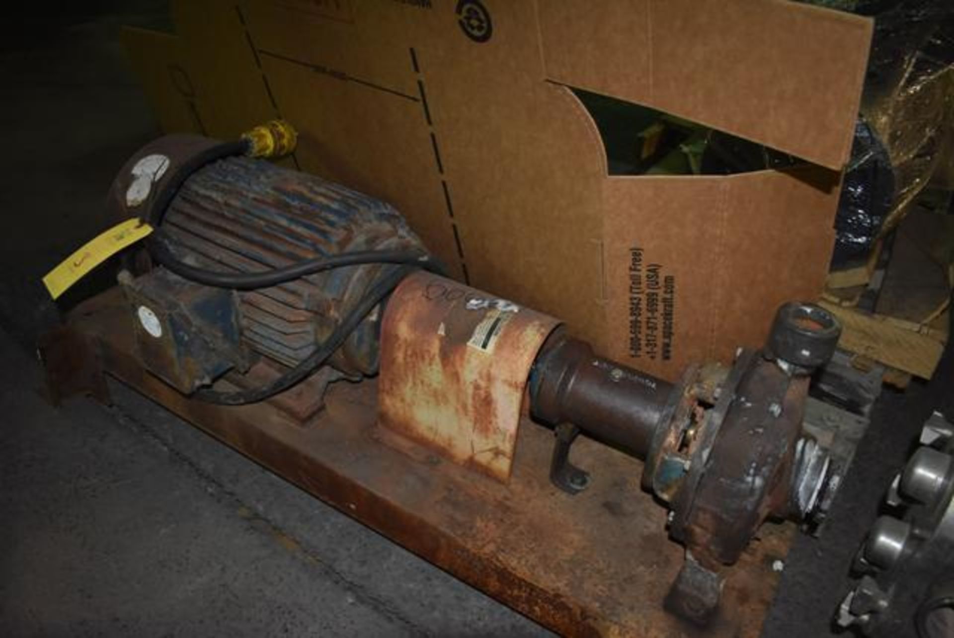 Worthington Model #D814 Pump, 2 1/2 x 1 1/2 x 8, w/Approx. 10 HP Motor - Image 2 of 2