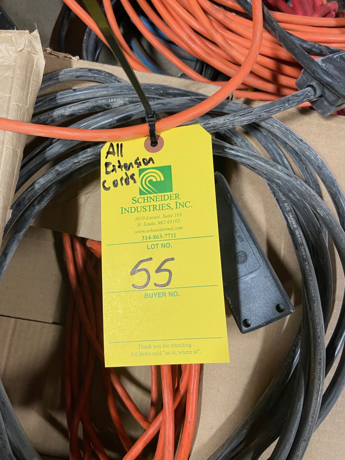 Extension Cords (All Pictured), Rigging Fee: $10 - Image 3 of 4