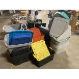 Plastic Storage Bins, Rigging Fee: $10