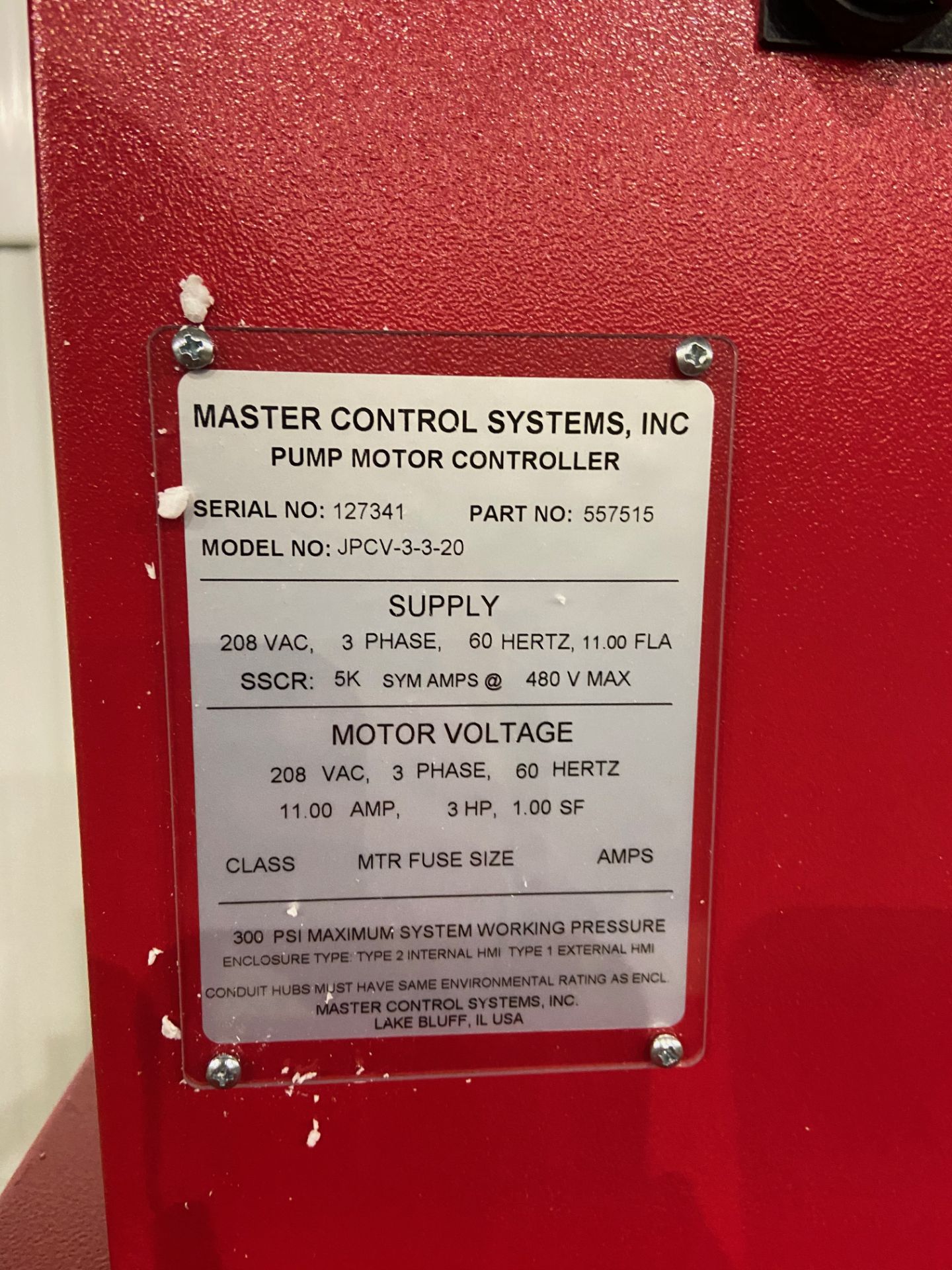 Master Diesel Engine Fire Pump Controller and Pump Motor Controller, Model# DMC-12N-115-XG4, Serial# - Image 9 of 13