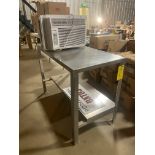 Stainless Steel Table, 48"x 24"x 35" height, Rigging Fee: $10