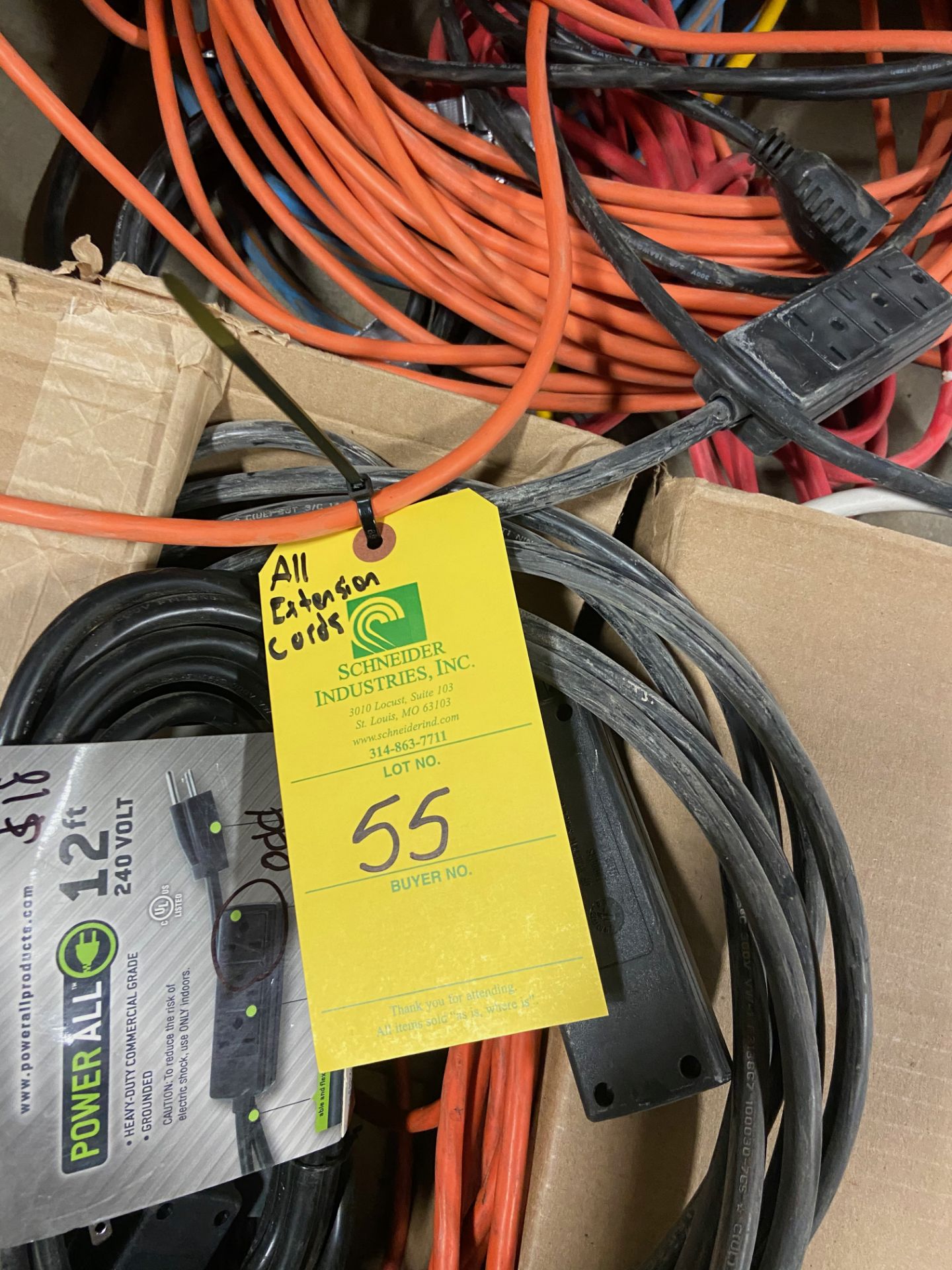 Extension Cords (All Pictured), Rigging Fee: $10 - Image 4 of 4