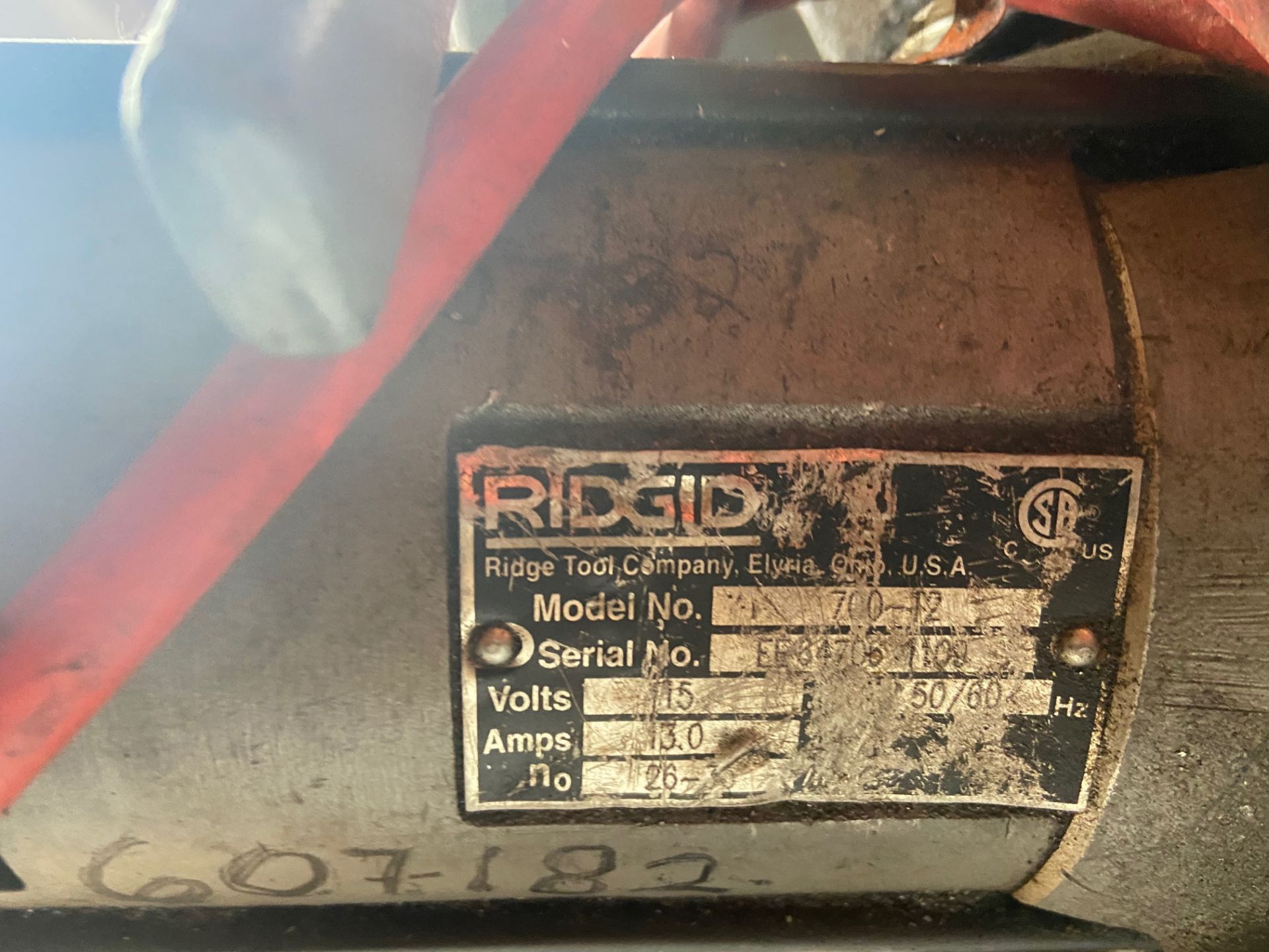 Rigid Pipe Threader, Model# 700-12, Serial# EE84706 1109, Rigging Fee: $20 - Image 3 of 8