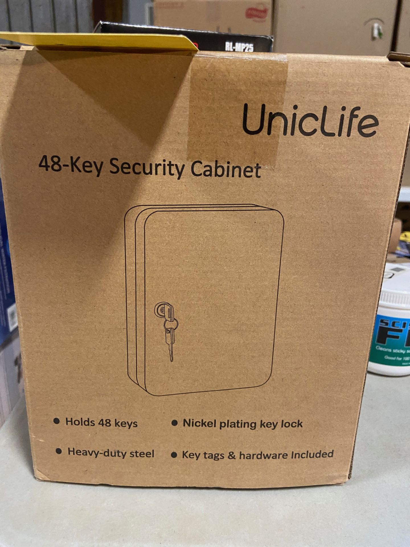 UnicLife 48-Key Security Cabinet, Rigging Fee: $10