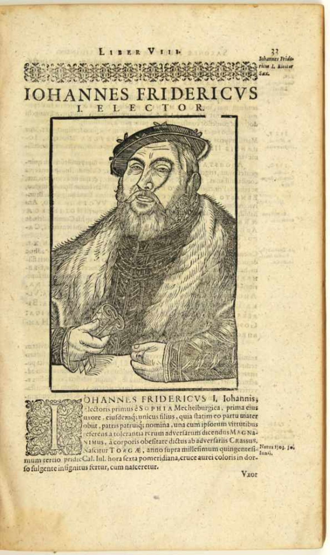 Sachsen. - Fabricius, Georg: (Saxoniae illustratae. Libri Novem). 2 Teile. Leipzig, Henning Grosse - Bild 3 aus 3