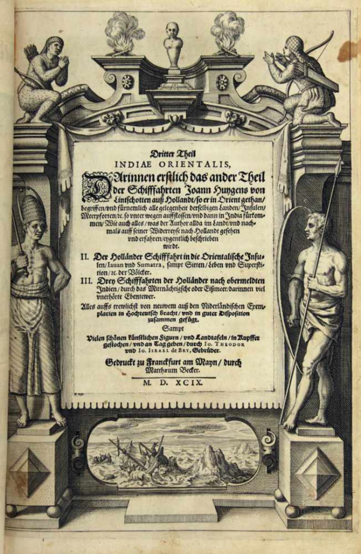 Bry, Johann Theodor und Johann Israel de: Orientalisch Indien. Teil 1-4 (von 12) in 1 Band. - Bild 3 aus 9