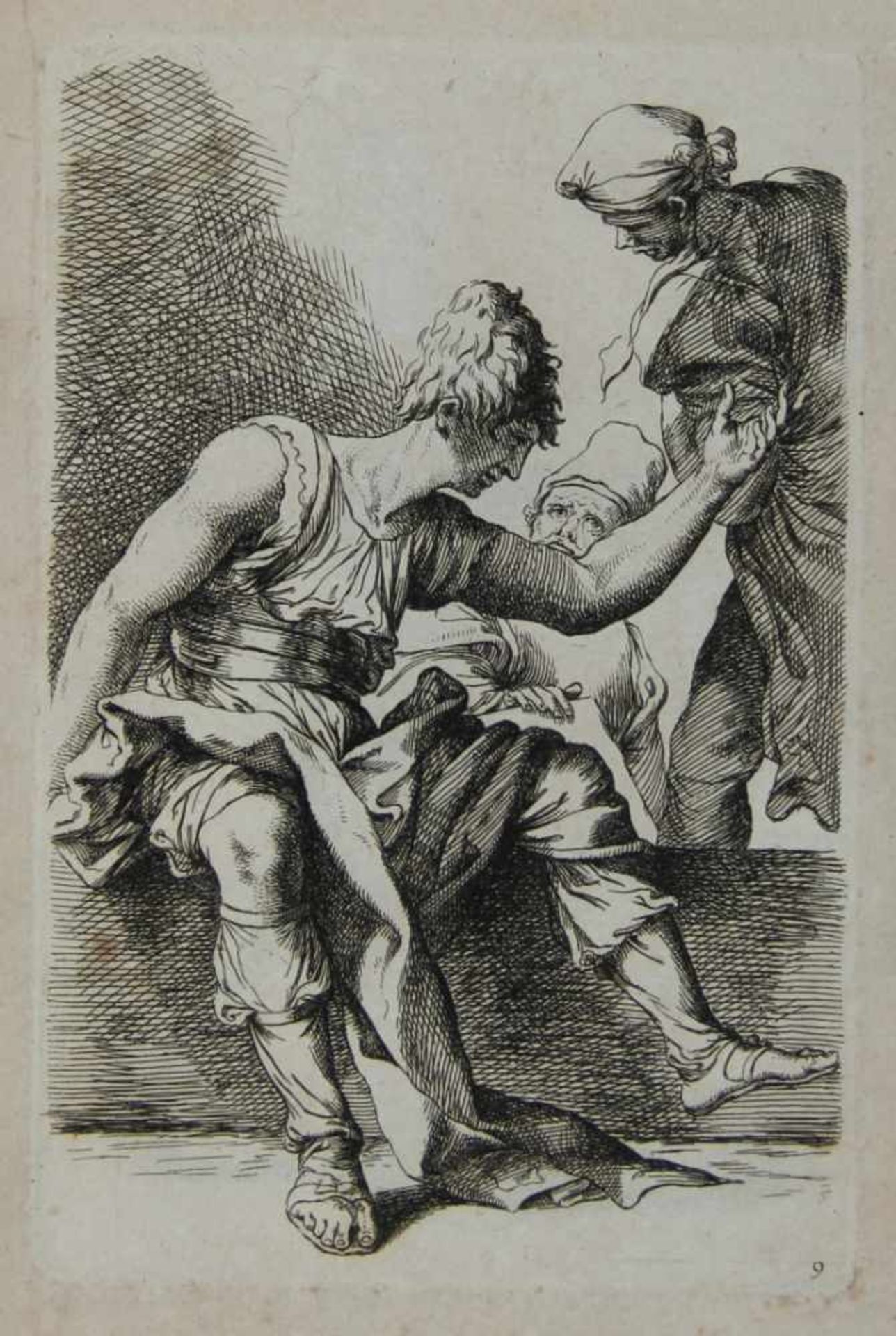 Rosa, Salvator: Salvator Rosa invenit. Paris, De Poilly (um 1660). Mit 60 nummerierten Original- - Bild 3 aus 5