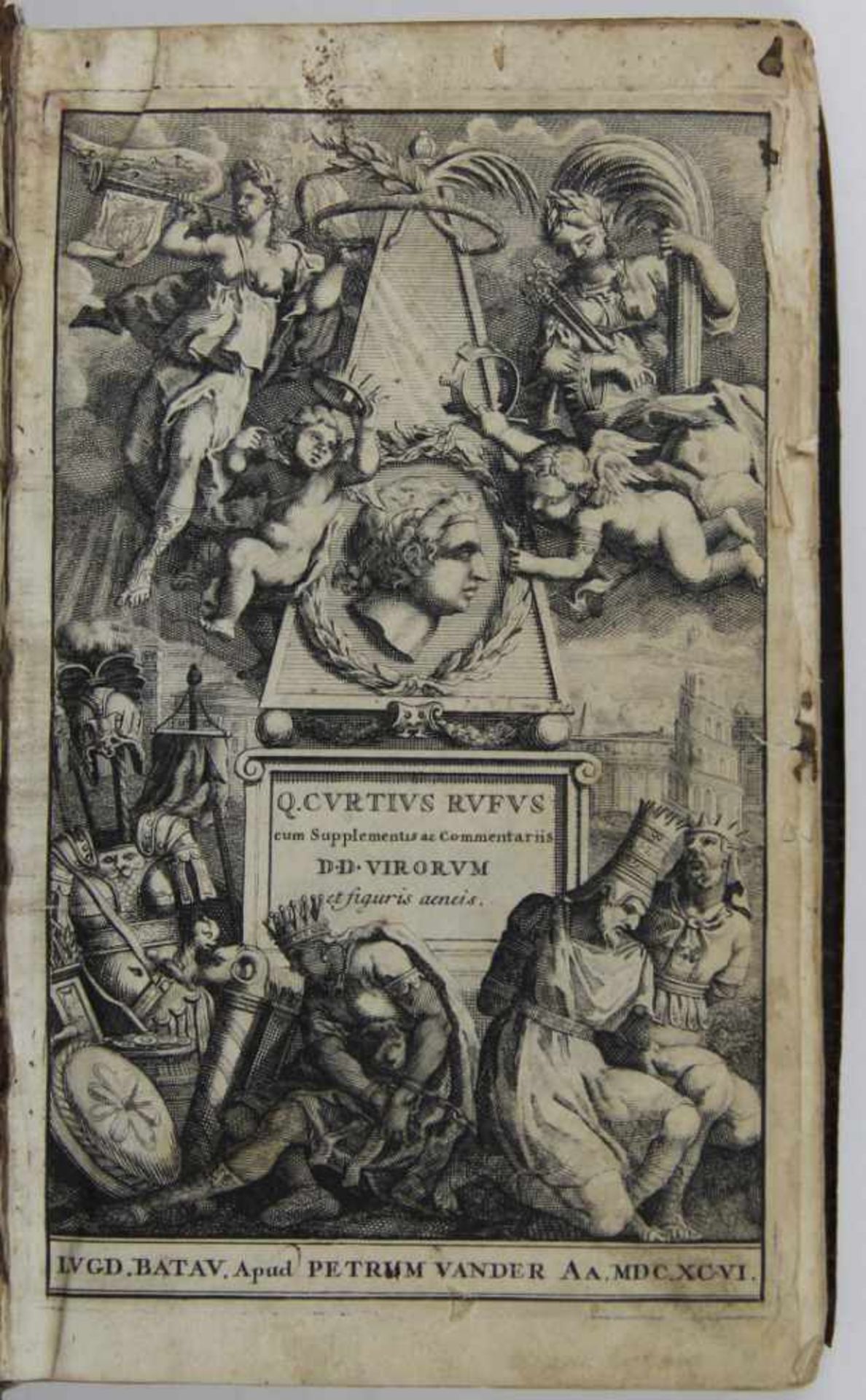 Curtius Rufus, Quintus: De rebus gestis Alexandri Magni. Cum commentariis Raderi, Salmasii, - Bild 2 aus 3