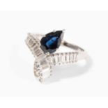 Saphir-Diamant-Ring