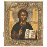 Christus Pantokrator mit Oklad