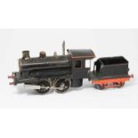 Märklin-Spiritus-Dampflokomotive mit Tender<