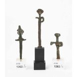 Lot: 3 kanaanäische Bronzefiguren<