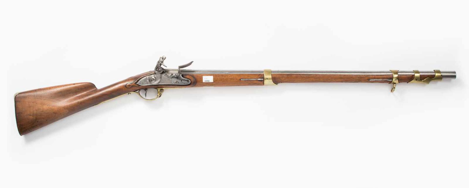 SteinschlossgewehrEnde 18.Jh., Offiziersgewehr zum Gebrauch für einen Knaben oder Kadetten