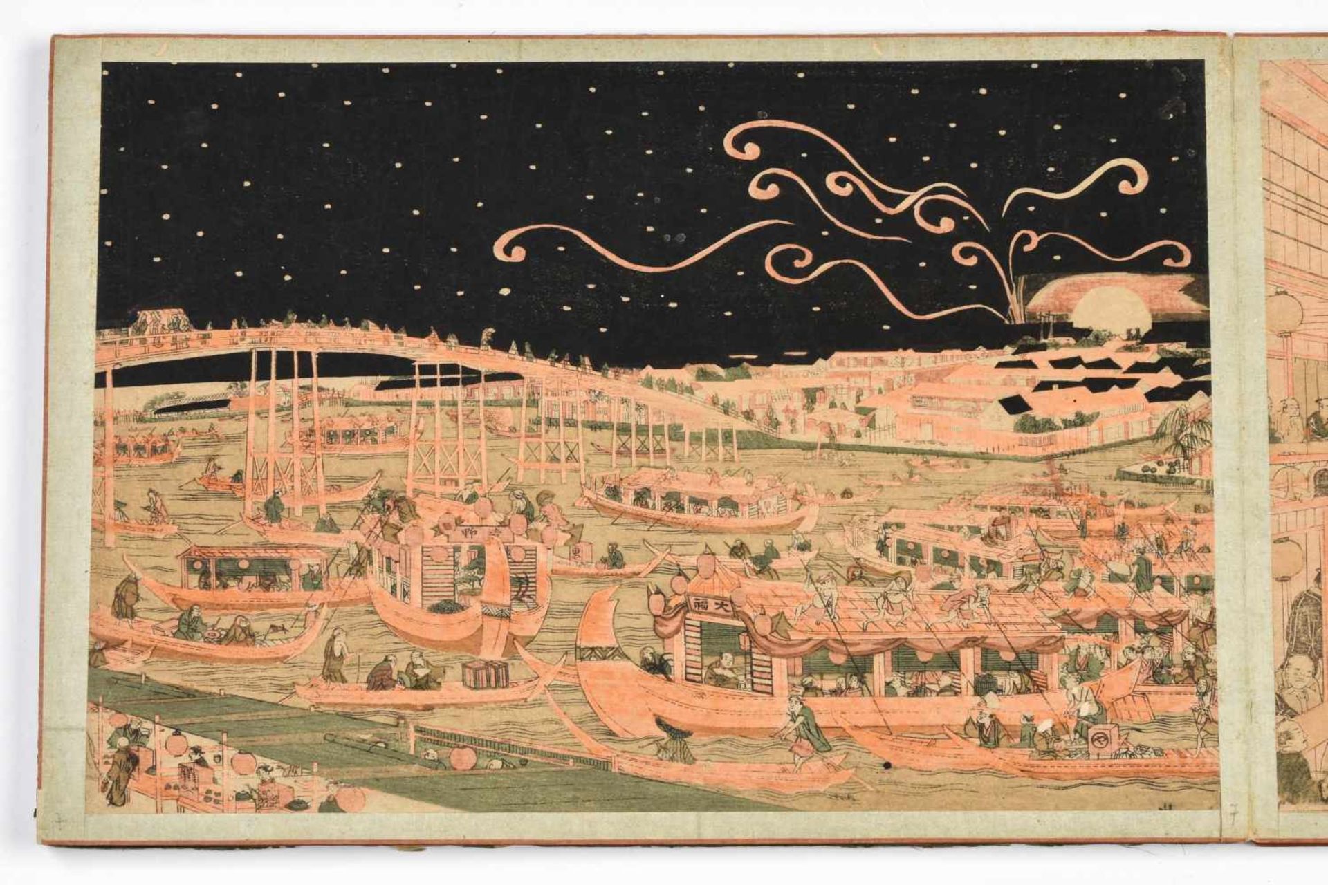 Utagawa Toyoharu (1735–1814)Album mit 10 Nishiki-e. Um 1764–1789. "Ukie Wakoku no Keiseki, - Bild 16 aus 18