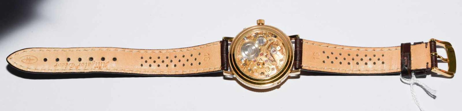 Benedict Super De LuxeRunde, mechanische Armbanduhr 60er Jahre mit Vollkalender und Handaufzug in - Bild 3 aus 7