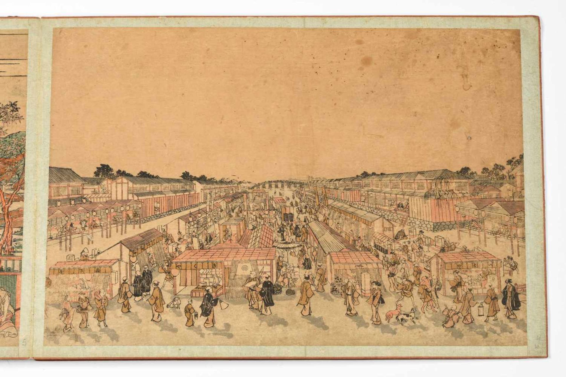Utagawa Toyoharu (1735–1814)Album mit 10 Nishiki-e. Um 1764–1789. "Ukie Wakoku no Keiseki, - Bild 3 aus 18