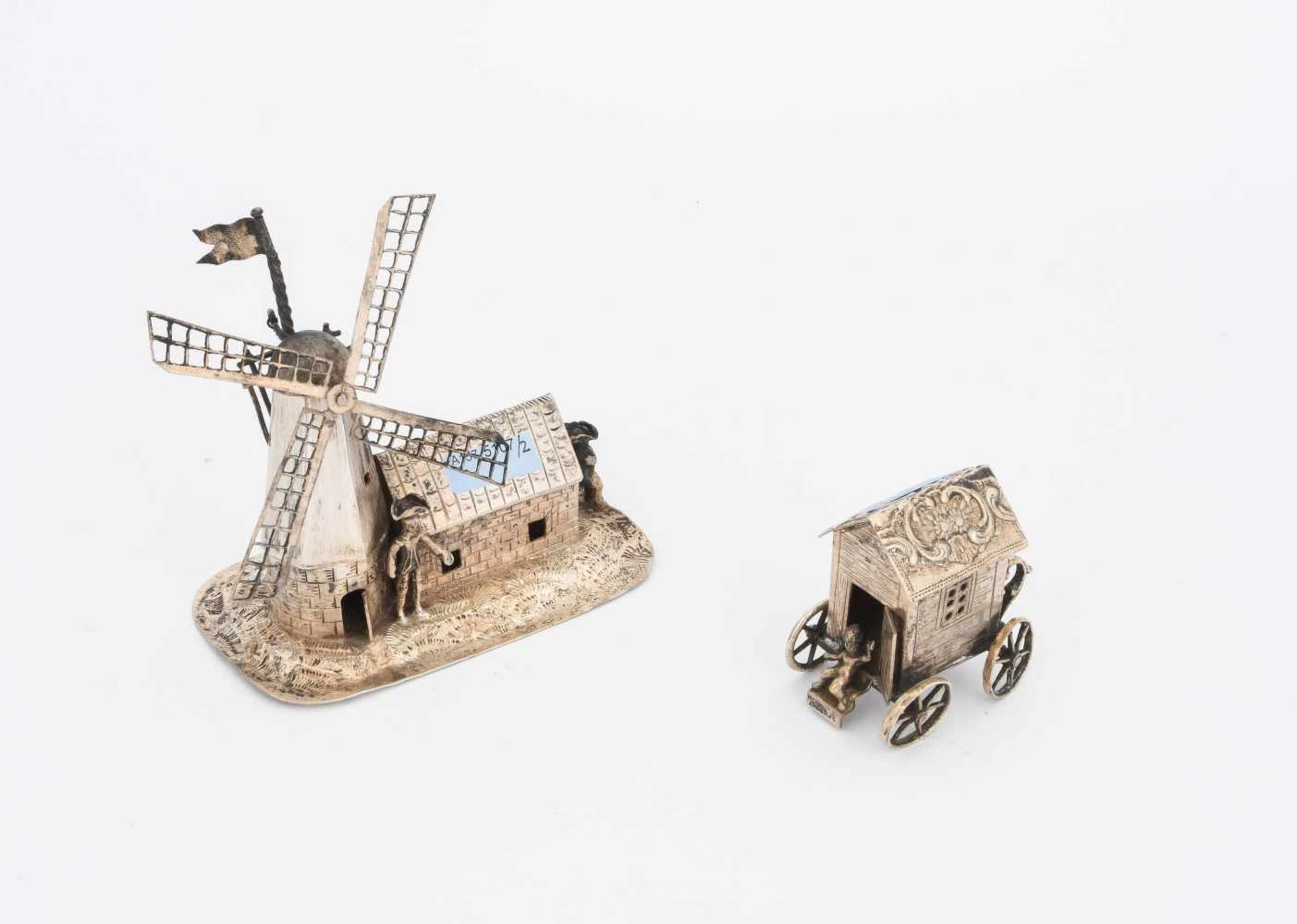 Lot: 2 Miniatur-Objekte