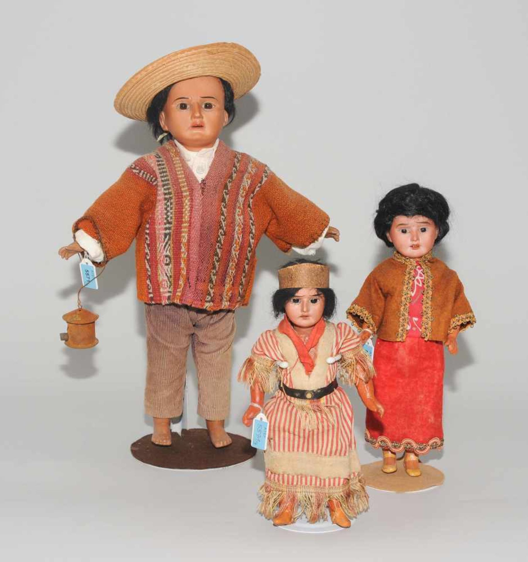 Lot: 3 Armand Marseille-Puppen "Indianer"