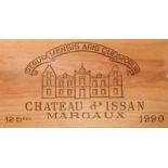 Chateau d'Issan1990. 3eme Grand Cru. Margaux. Orig. Holzkiste. 12 Flaschen.