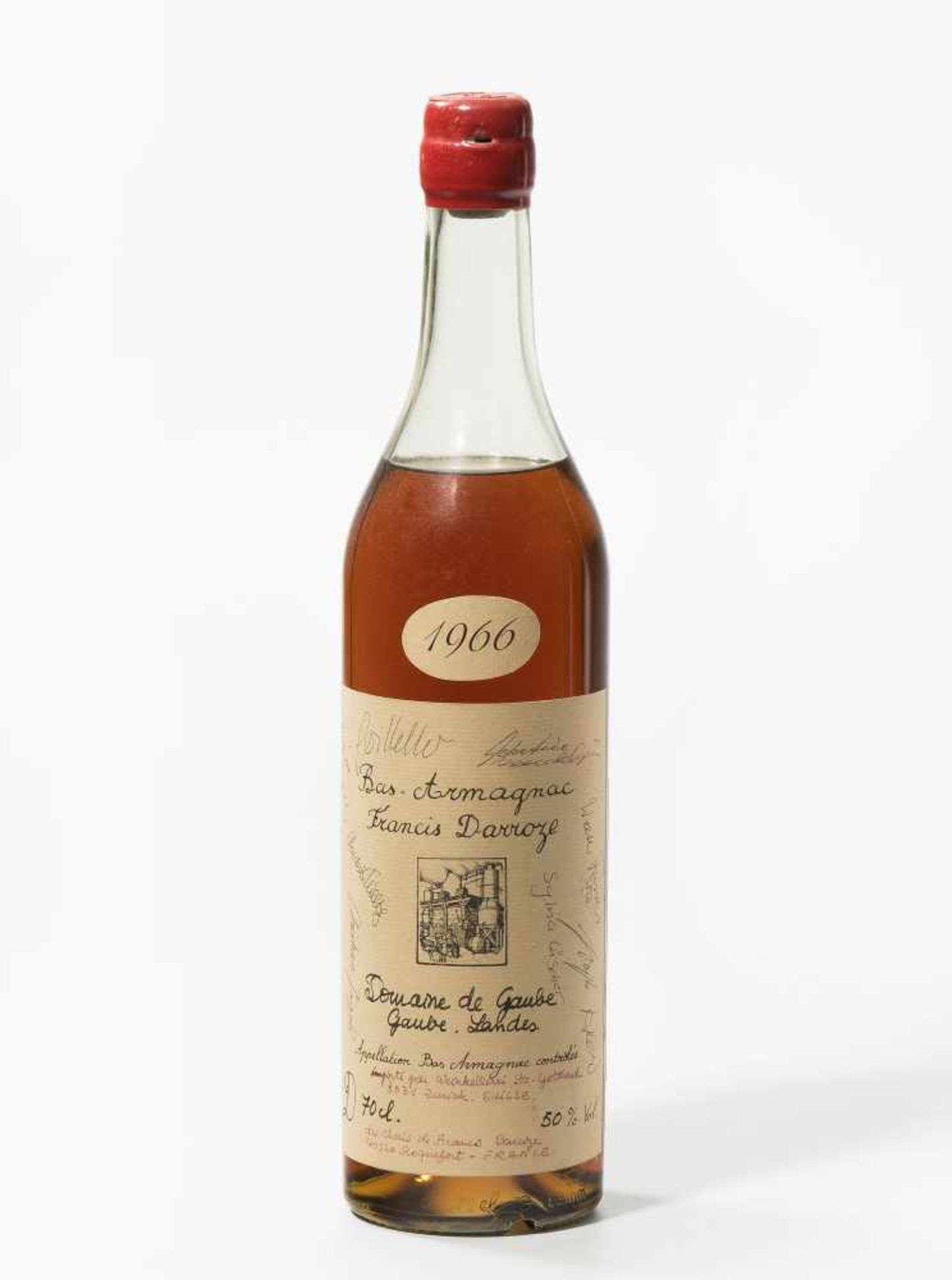 Bas Armagnac1966. Francis Darroze. Domaine de Gaube. 1 Flasche.