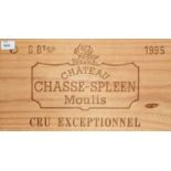 Chateau Chasse Spleen1995. Cru Exceptionnel. Moulis. Orig. Holzkiste. 6 Flaschen.