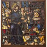 Grosses Glasgemälde "Christus vor Pilatus"16./17.Jh., mit wenigen Ergänzungen (17.–19.Jh.). Glas