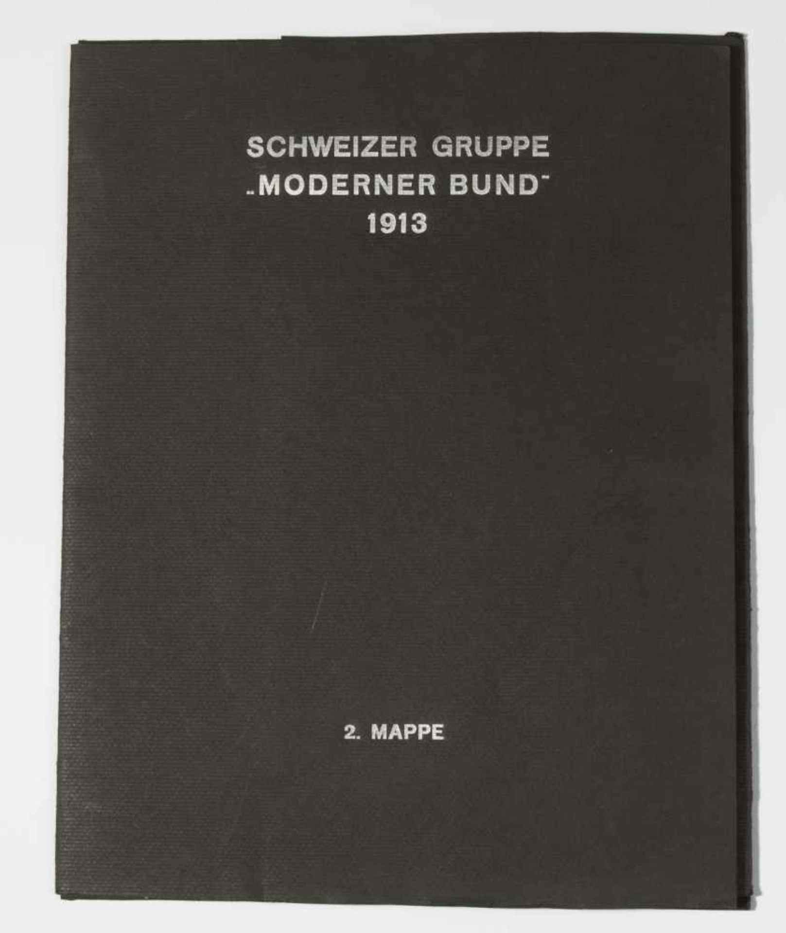 Schweizer Schule, 20.Jh.Schweizer Gruppe "Moderner Bund" 1913. Mappe mit schwarzem Umschlag - Bild 15 aus 29