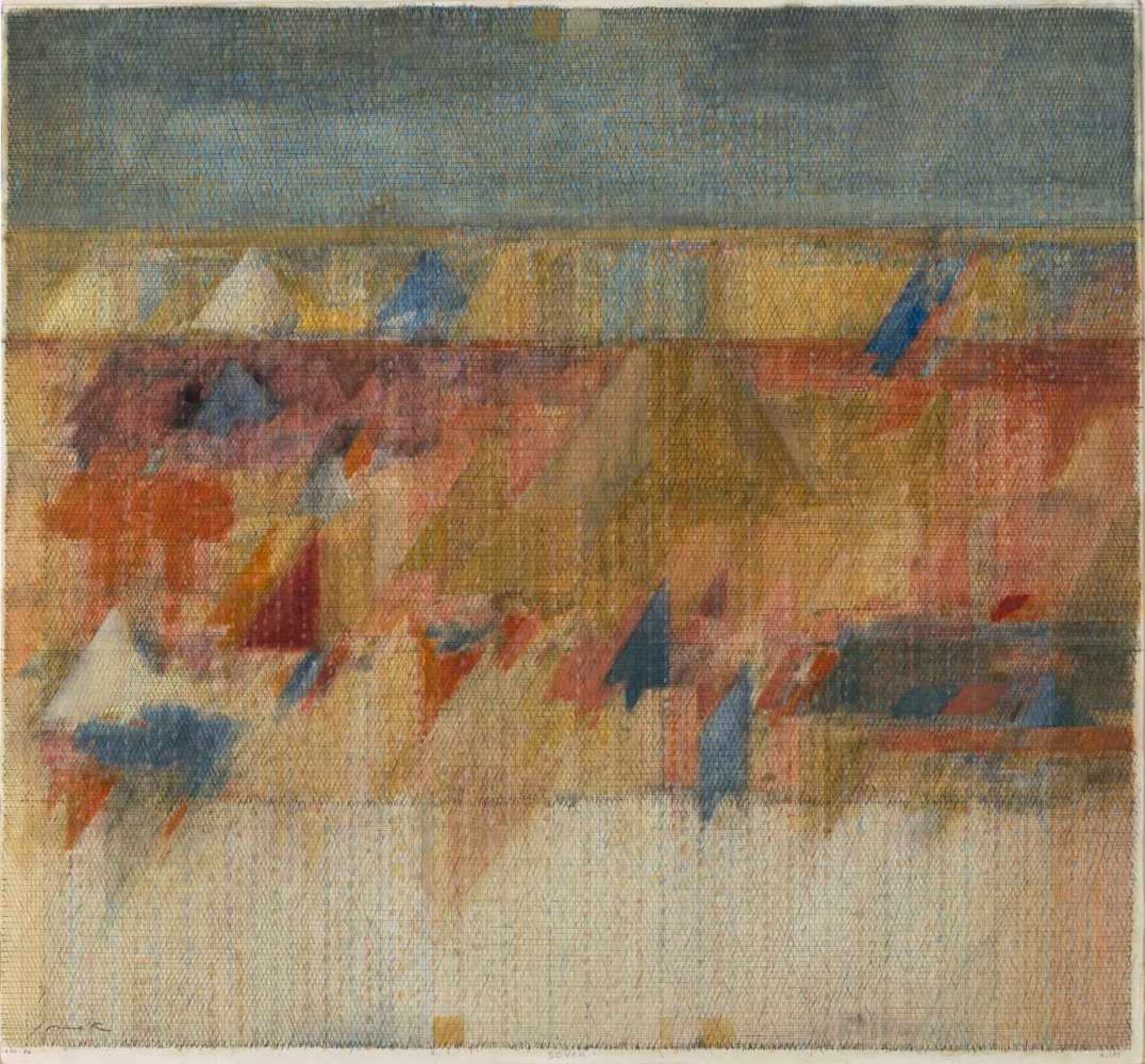 Sovak, Pravoslav(Visoké Mýto 1926)Ohne Titel (Z.388). 1980-86. Aquarell und Bleistift auf Papier.