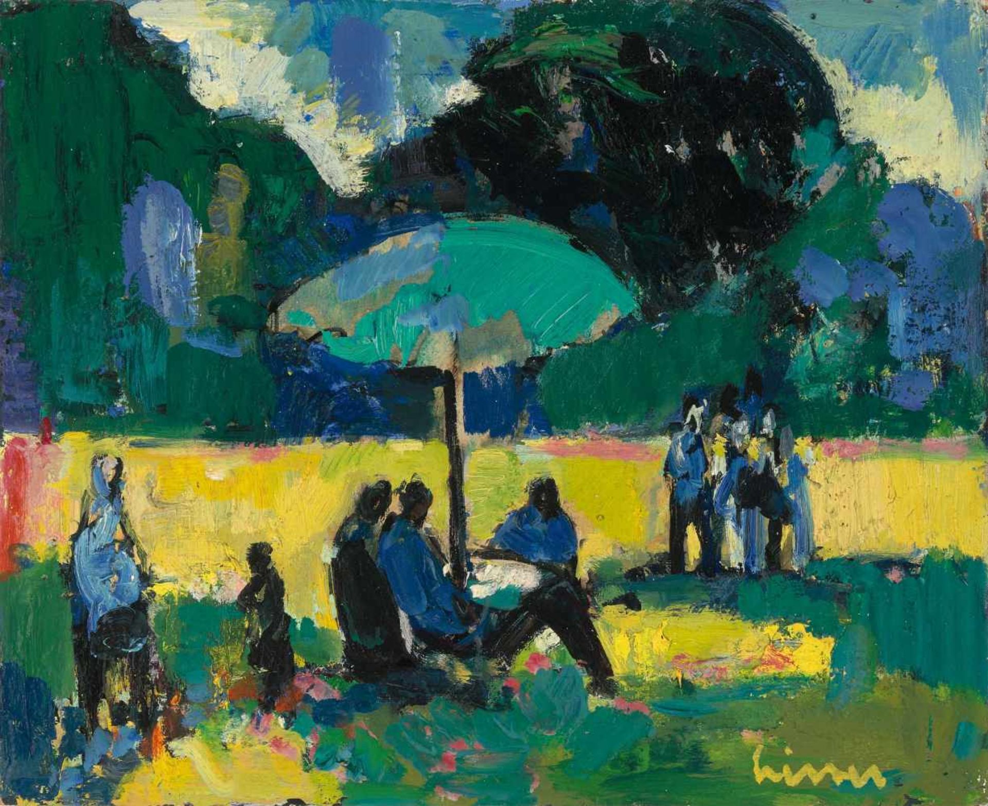 Liner, Carl Walter(St. Gallen 1914–1997 Appenzell)"Jardin des Tuilleries", 1949. Öl auf