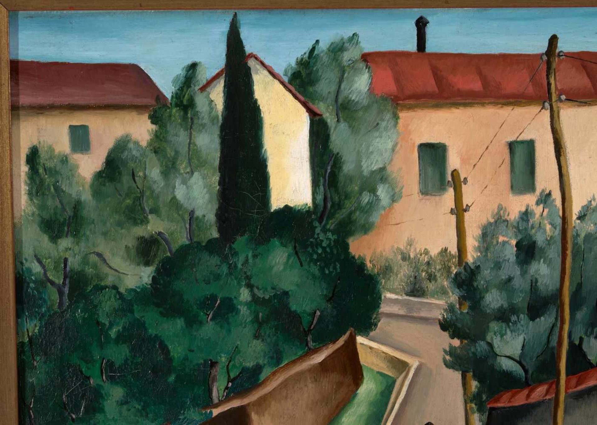 Paresce, René(Genf 1886–1937 Paris)Paesaggio di Toscana. 1923. Öl auf Leinwand. Unten rechts - Bild 3 aus 8
