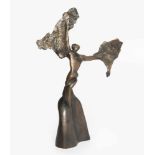 Grisel, Claudine(Fleurier 1943)Petit dance de victoire. 2007. Bronze. 5/9. H 27 cm. -Patina.
