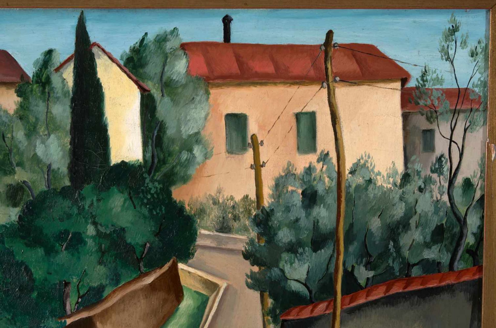 Paresce, René(Genf 1886–1937 Paris)Paesaggio di Toscana. 1923. Öl auf Leinwand. Unten rechts - Bild 4 aus 8