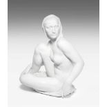 Büste, Meissen"Schauende". Entwurf: Robert Ullmann Wien, 1939, Ausführung um 1940. Porzellan,